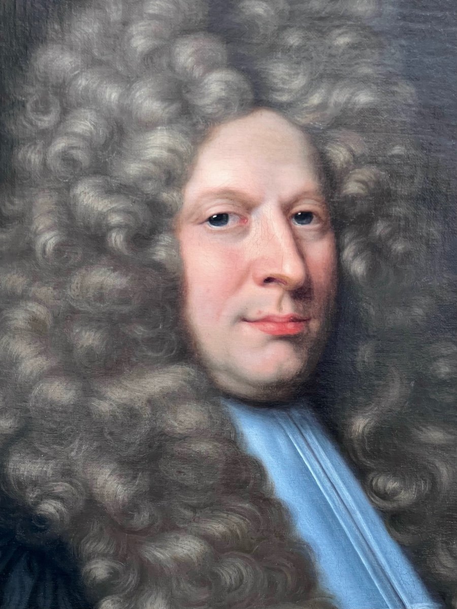 Portrait Français De Claude Vaillant (mort En 1708)  Entourage De Charles Le Brun (1619 - 1690)-photo-3