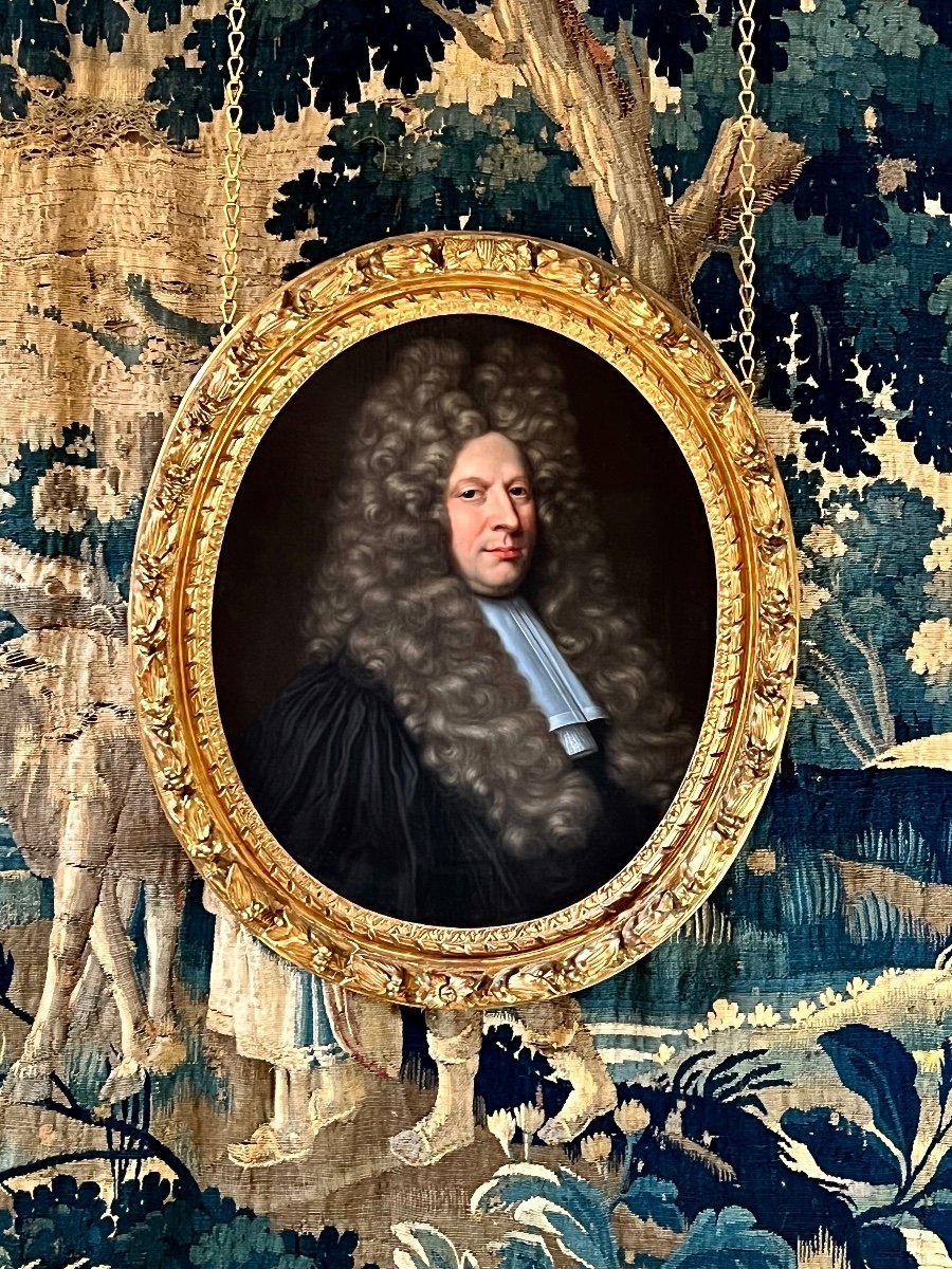 Portrait Français De Claude Vaillant (mort En 1708)  Entourage De Charles Le Brun (1619 - 1690)-photo-6