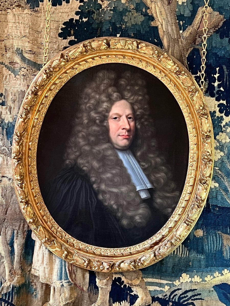 Portrait Français De Claude Vaillant (mort En 1708)  Entourage De Charles Le Brun (1619 - 1690)