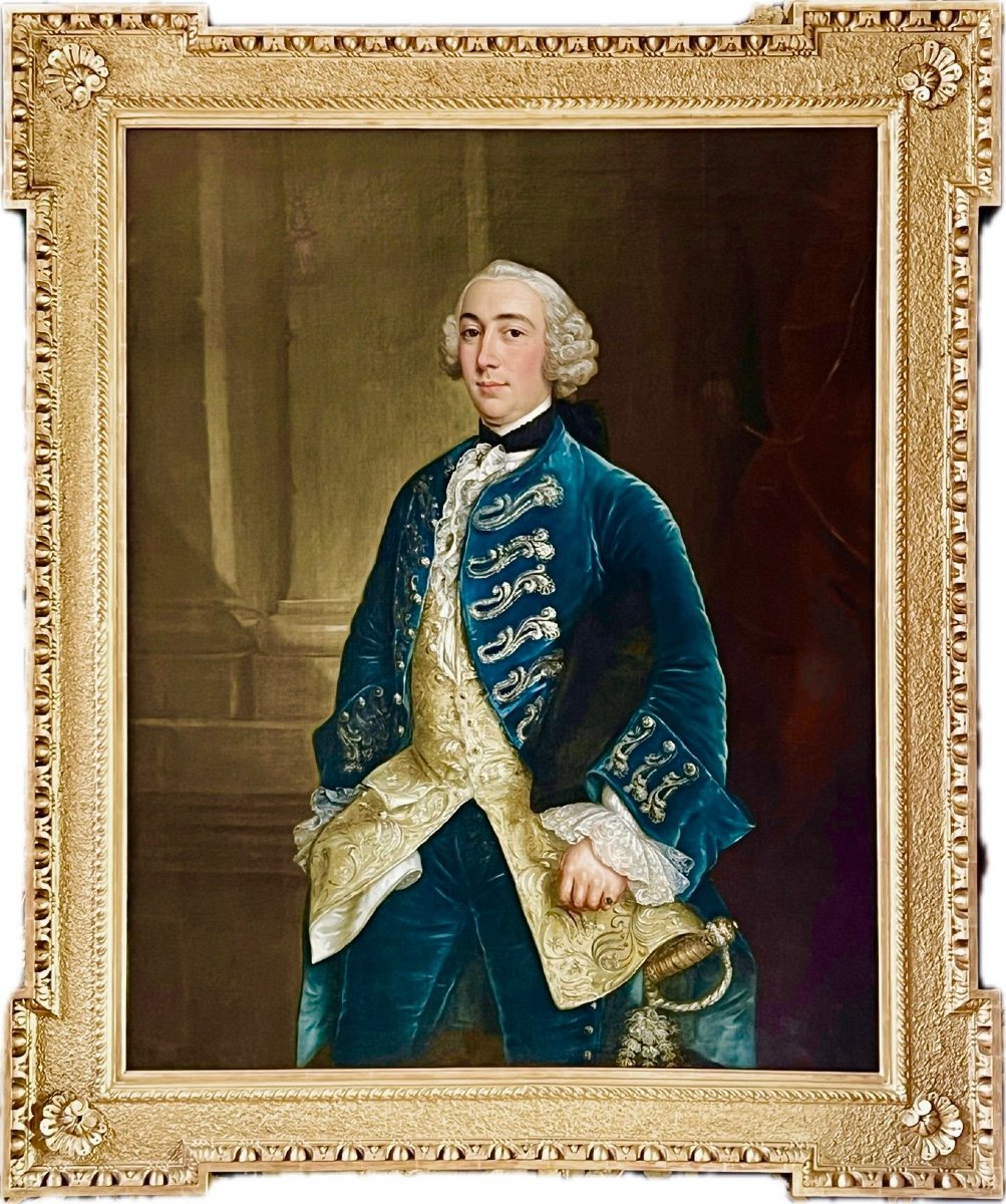 Portrait d'Un Noble Homme Début XVIIIe Siècle - Attribué à Jean-Baptiste Van Loo-photo-8