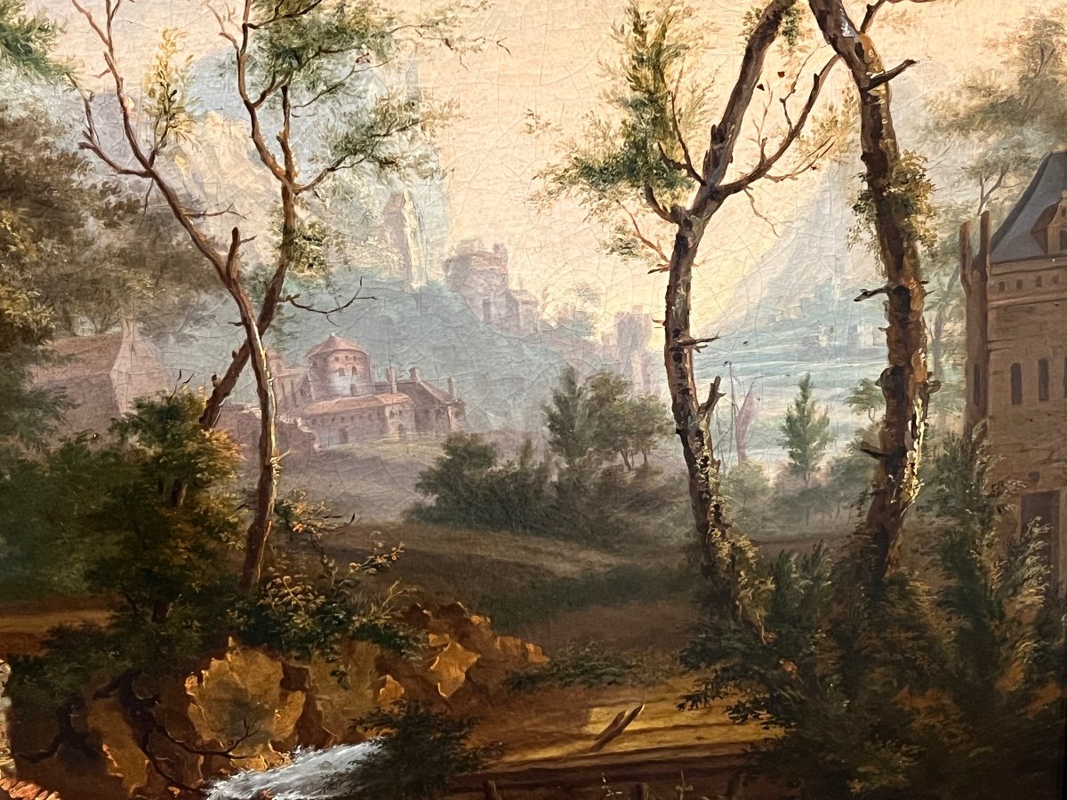 18th Century Northern Italian School - A Vast Forest Landscape.-photo-1