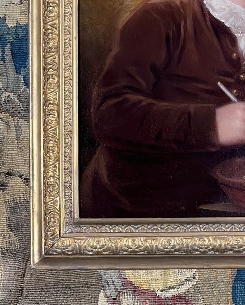 Portrait Of Master Hull With A Pipe - Regency School-photo-3