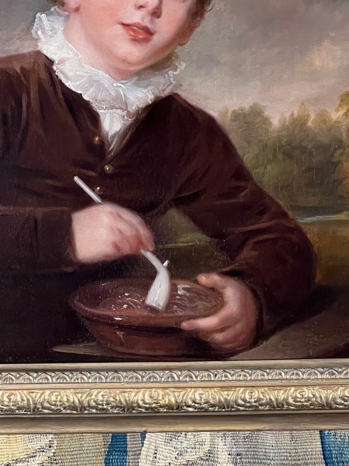 Portrait Of Master Hull With A Pipe - Regency School-photo-4