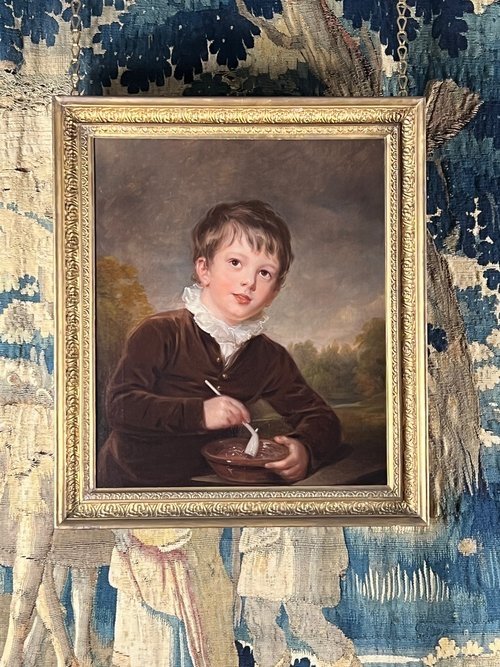 Portrait Of Master Hull With A Pipe - Regency School-photo-6