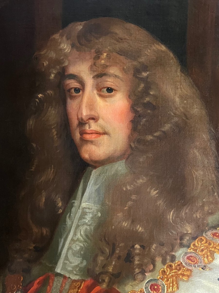 PORTRAIT DE LA FIN DU XVIIE SIÈCLE DU ROI JACQUES II LORSQU'IL ÉTAIT DUC D'YORK -photo-2