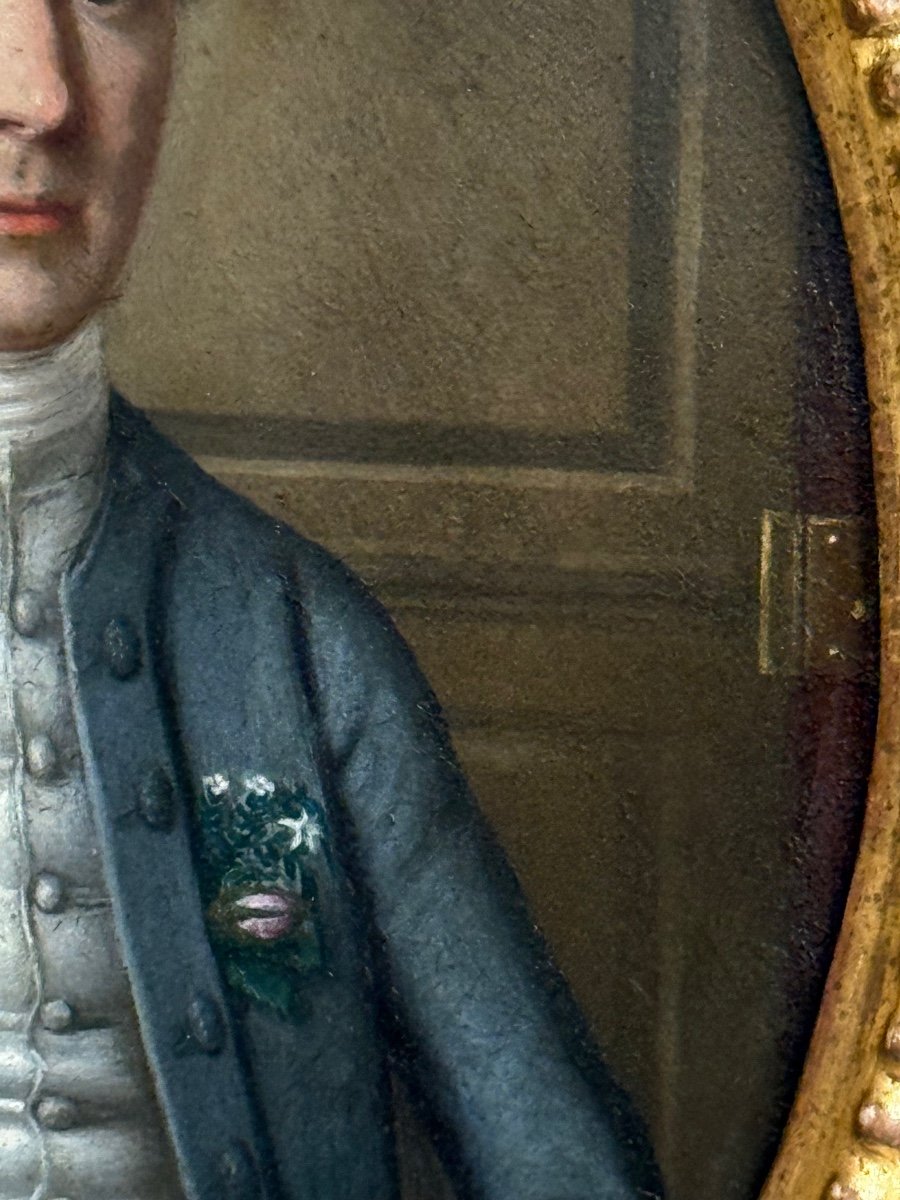 Attribué à Thomas Hickey (1741 - 1824) - Portrait britannique du XVIIIe siècle d'un gentleman.-photo-3