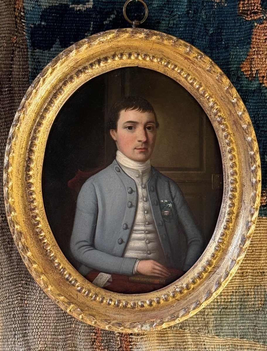 ATTRIBUÉ À THOMAS HICKEY (1741 - 1824) - PORTRAIT BRITANNIQUE DU 18E SIÈCLE D'UN GENTLEMAN.-photo-8