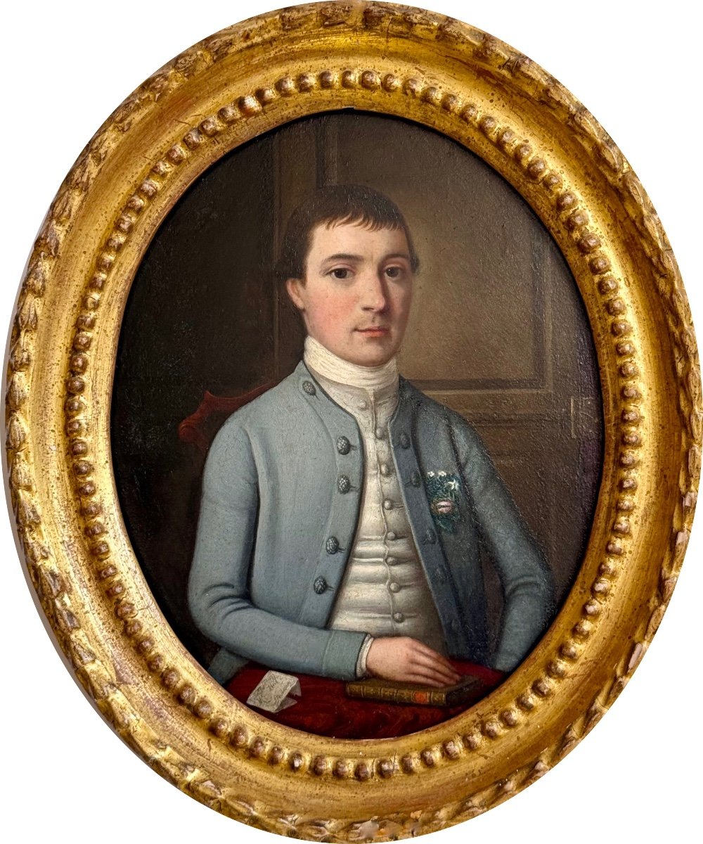 ATTRIBUÉ À THOMAS HICKEY (1741 - 1824) - PORTRAIT BRITANNIQUE DU 18E SIÈCLE D'UN GENTLEMAN.