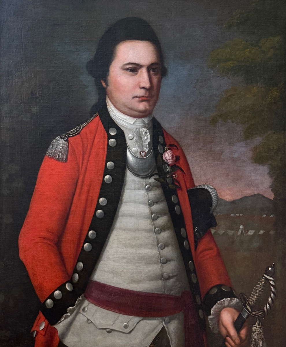 Stickland Lowry (1737-1785) - Portrait d'Un Officier d'Infanterie Vers 1780.