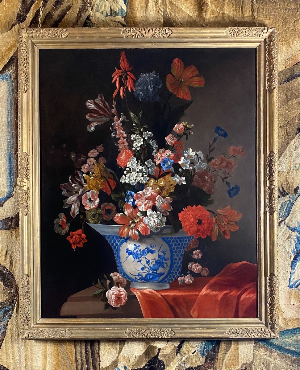 18th Century Dutch Floral Still Life - Attributed To Pieter Casteels III (1684-1749)-photo-4