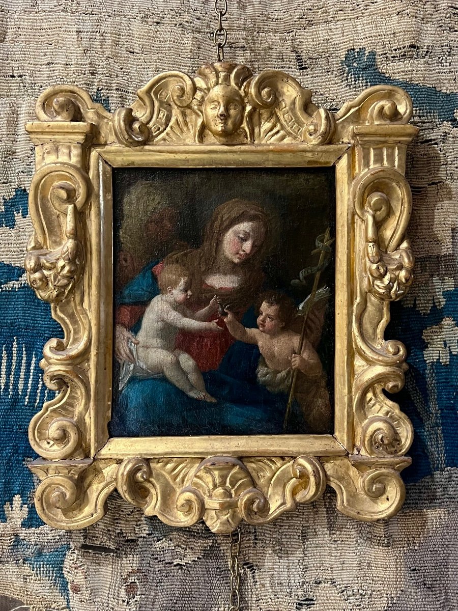 17th Century Italian Devotion Oil - Following De Sassoferrato (1609-1685)-photo-3