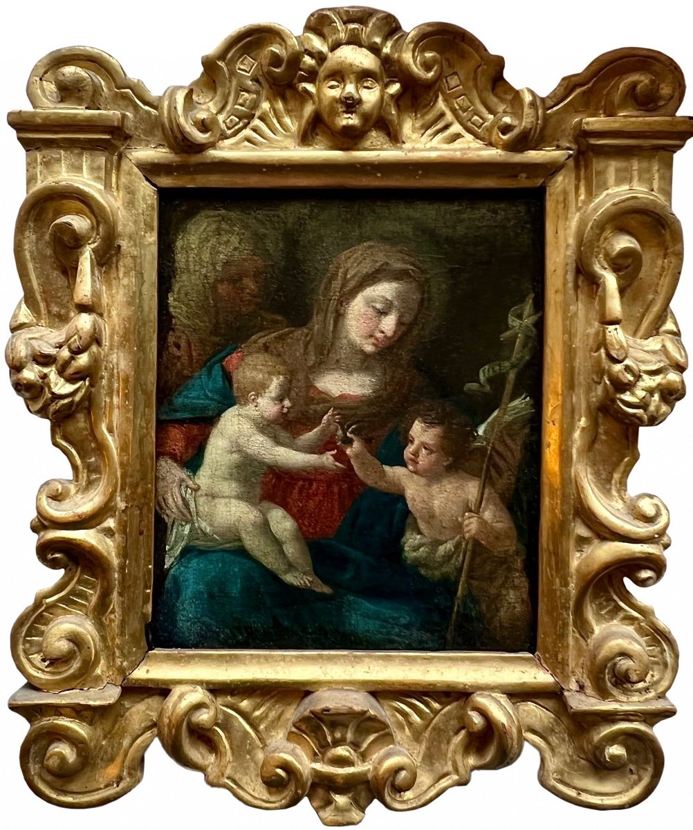 17th Century Italian Devotion Oil - Following De Sassoferrato (1609-1685)