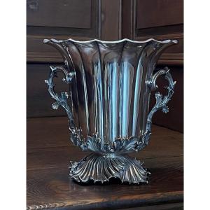 Fine And Substantial Victorian Silver Plate Wine Cooler