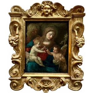 17th Century Italian Devotion Oil - Following De Sassoferrato (1609-1685)