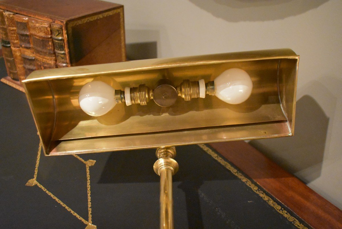 1930 Brass Desk Lamp-photo-4