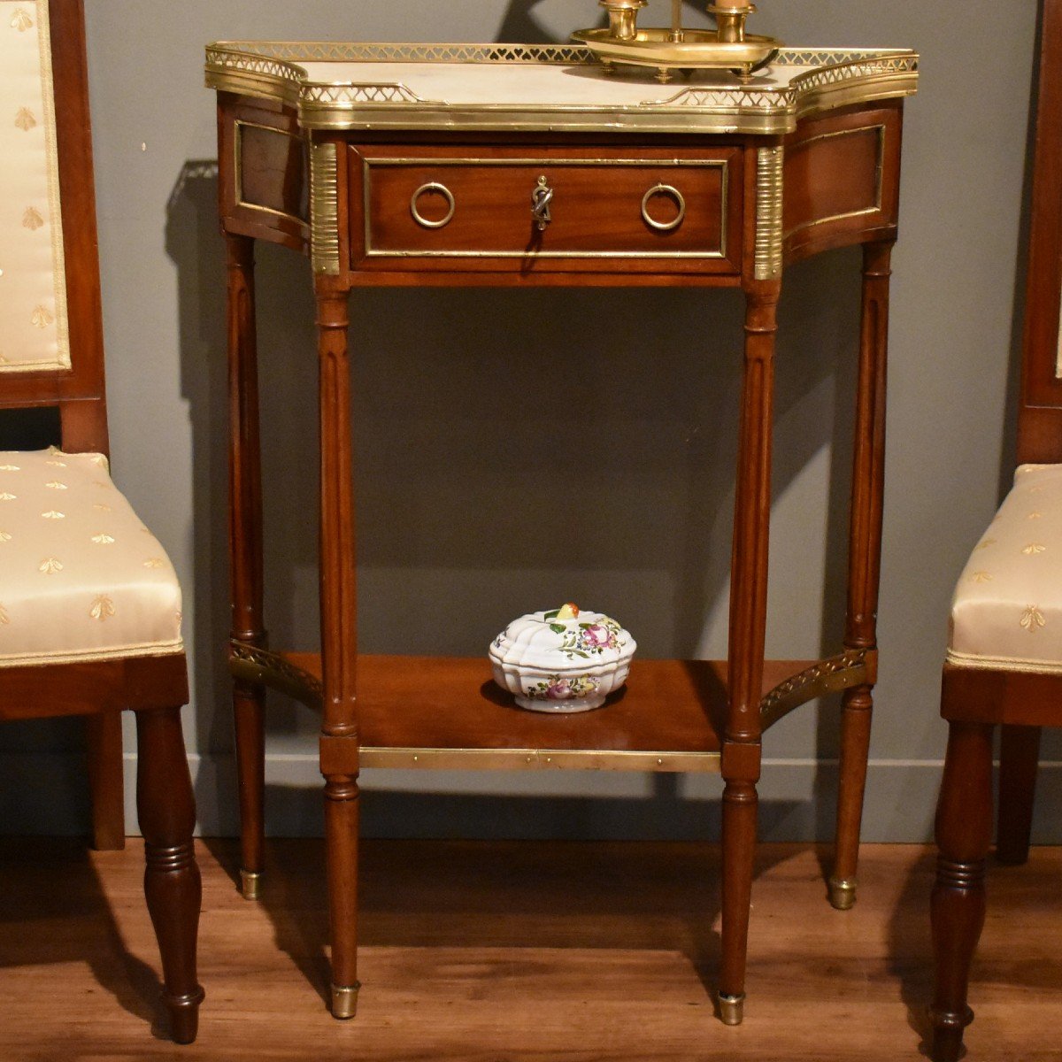 Louis XVI Style Mahogany Console-photo-2