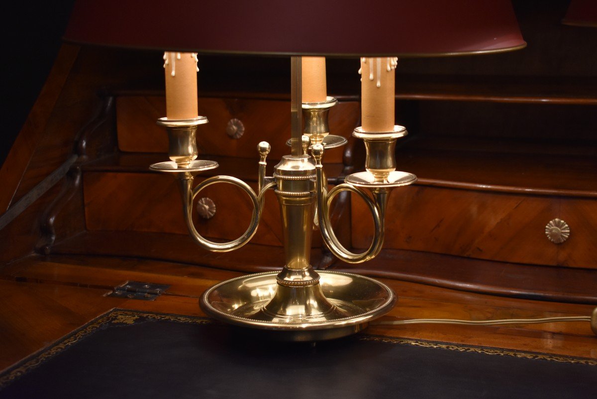 Paire De Lampes Bouillotte Aux Cors De Chasse-photo-1