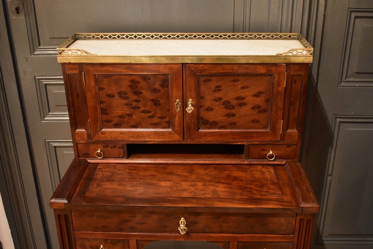 Bureau Bonheur Du Jour En Acajou De Style Louis XVI-photo-3