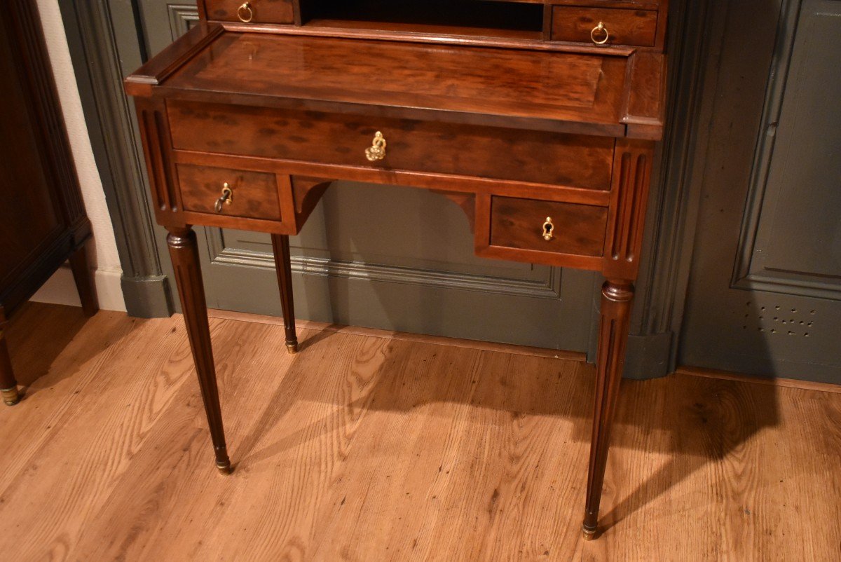 Bureau Bonheur Du Jour En Acajou De Style Louis XVI-photo-4