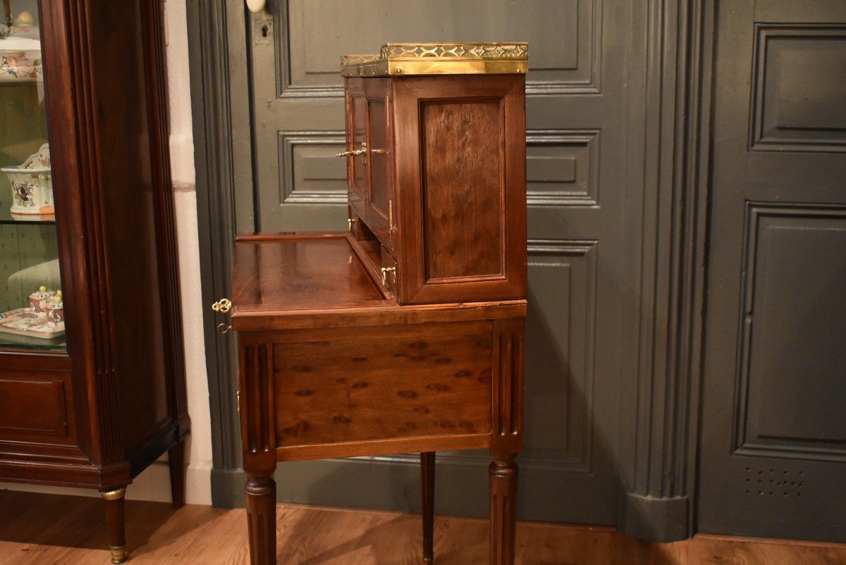 Bureau Bonheur Du Jour En Acajou De Style Louis XVI-photo-6