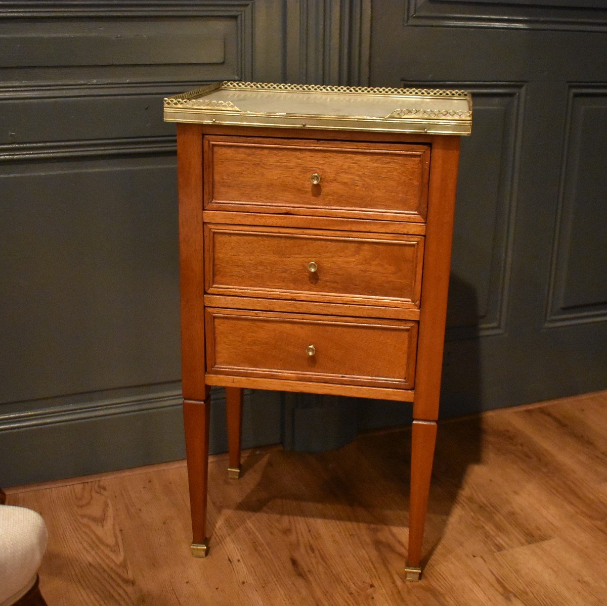 Bedside Louis XVI Style Mahogany-photo-8