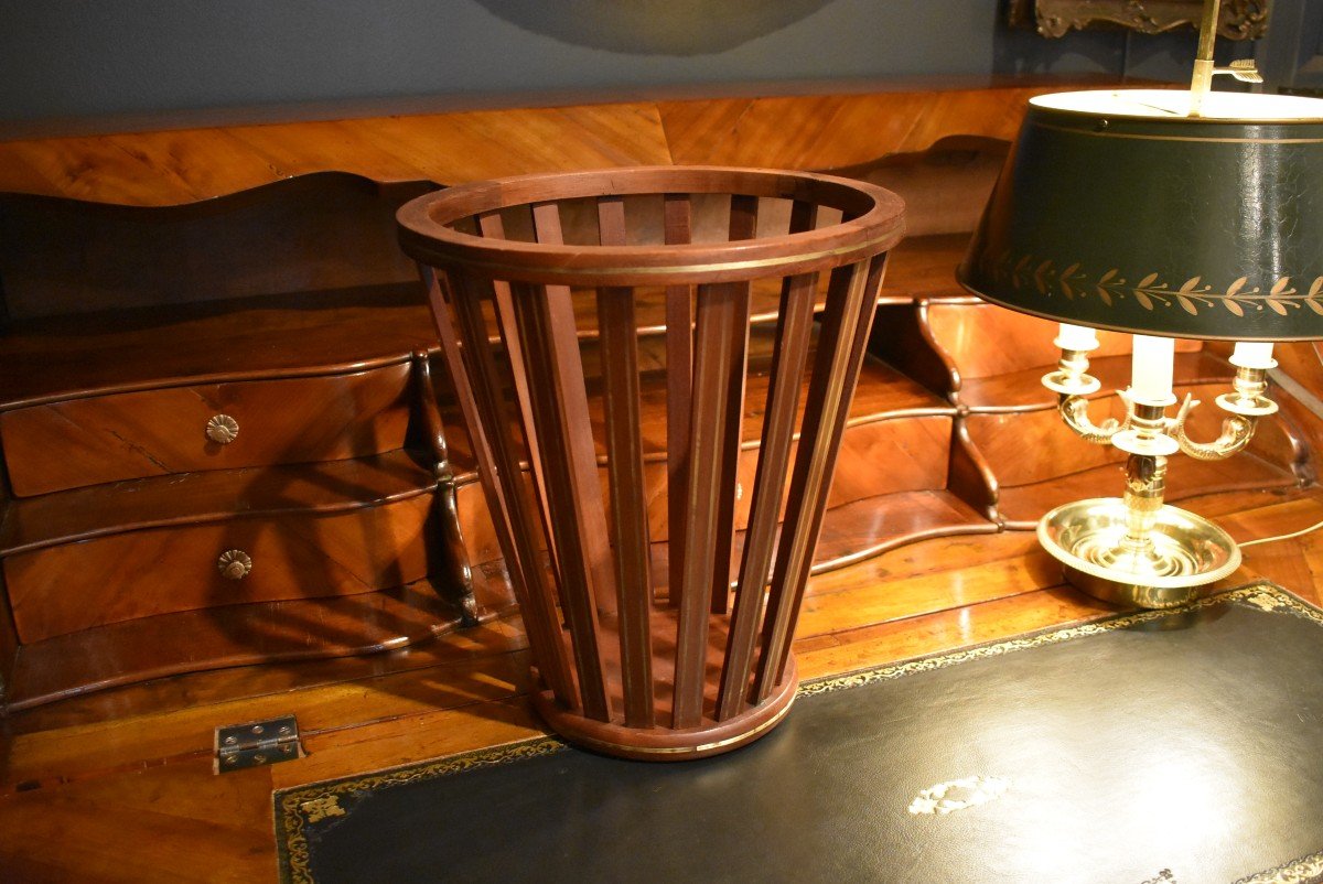 Mahogany Wastebasket-photo-4