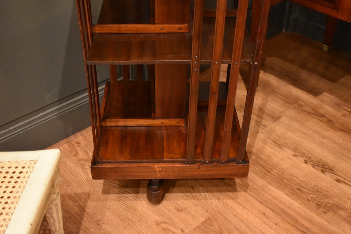 Mahogany Rotating Bookcase-photo-1