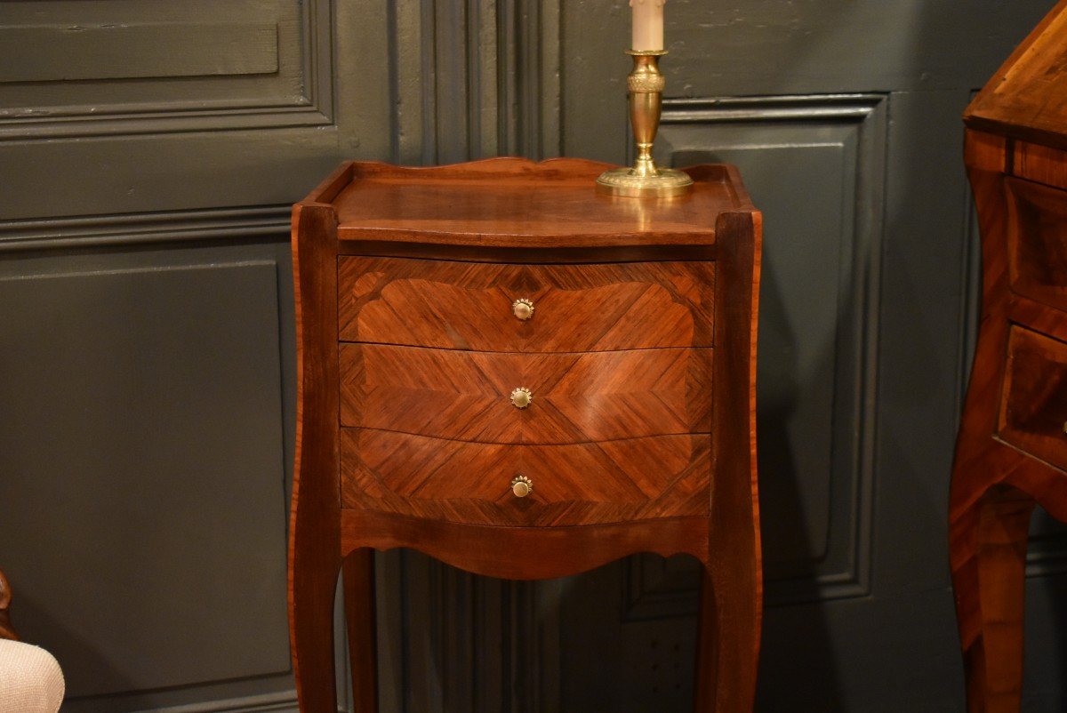 Louis XV Style Bedside Table-photo-2