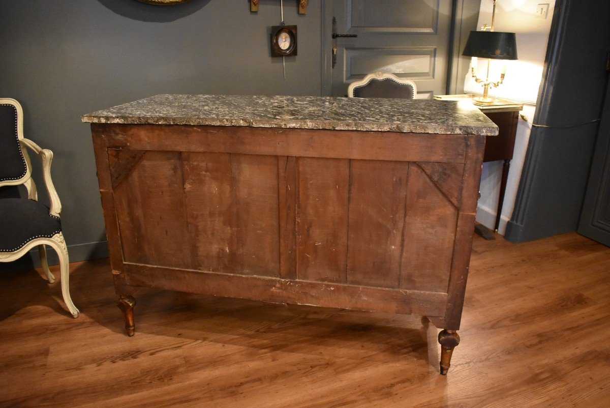 Louis XVI Style Mahogany Commode-photo-8