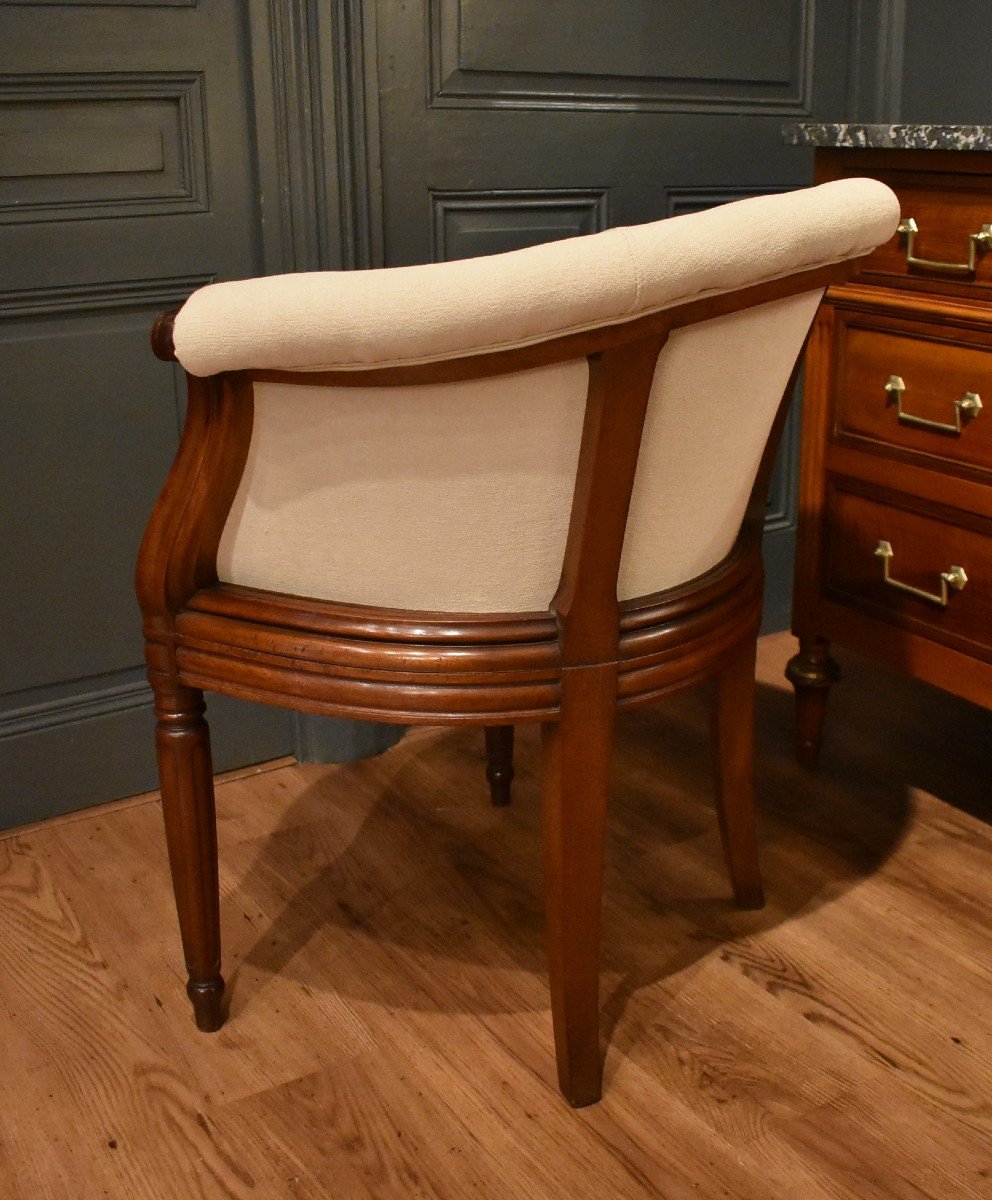 Mahogany Office Armchair-photo-8