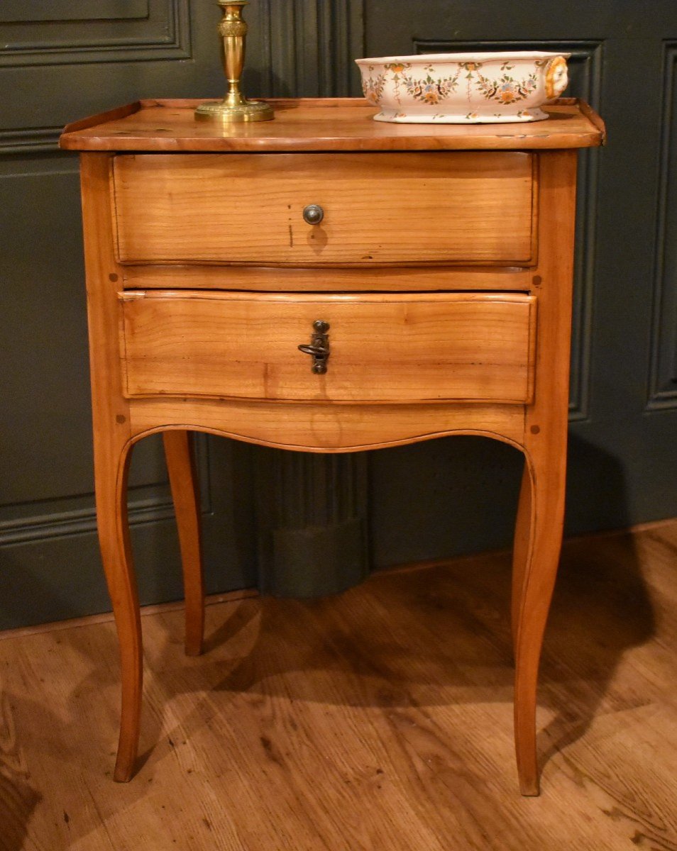 Louis XV Chiffonnière Table In Cherry-photo-2