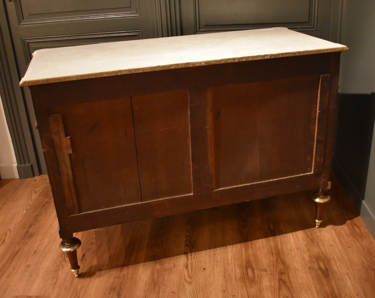 Louis XVI Style Mahogany Commode-photo-8