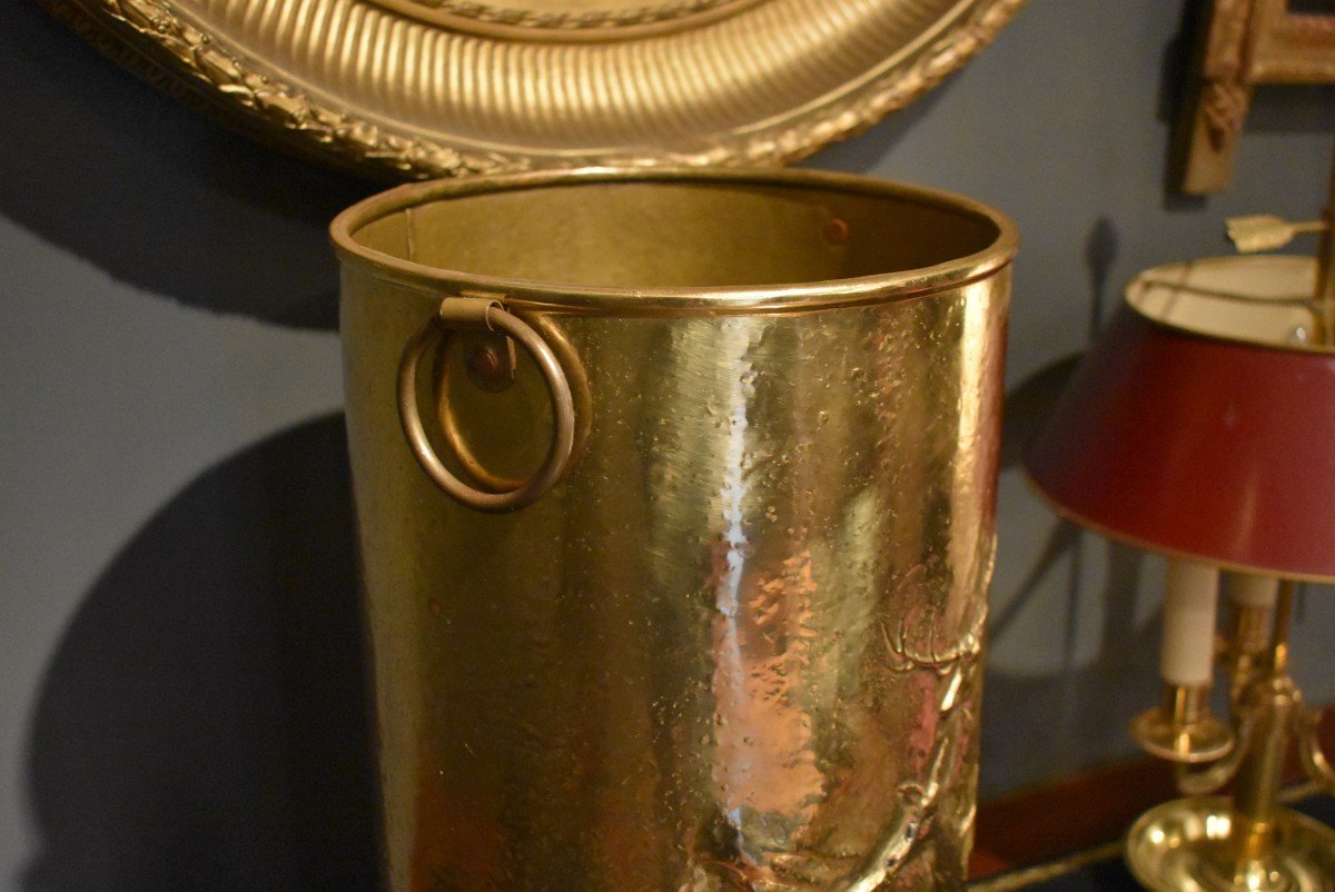 Brass Cane Umbrella Stand-photo-2