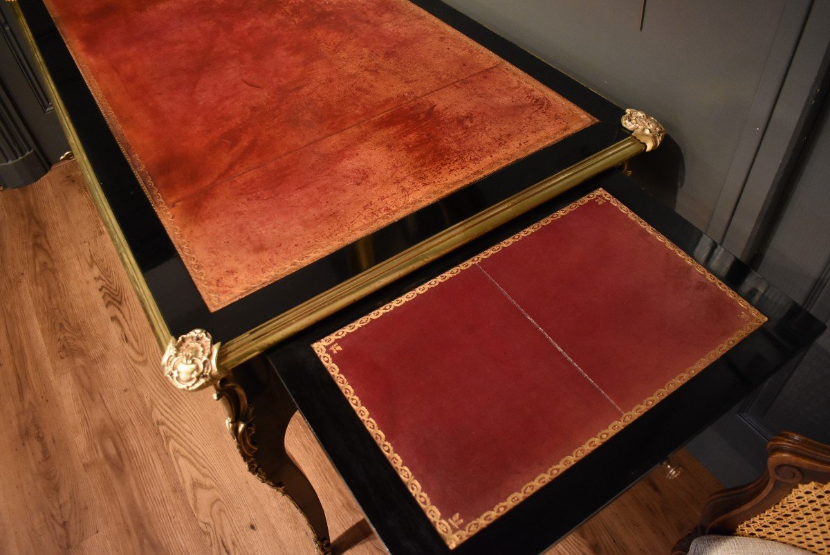 Bureau Plat De Style Louis XV-photo-4