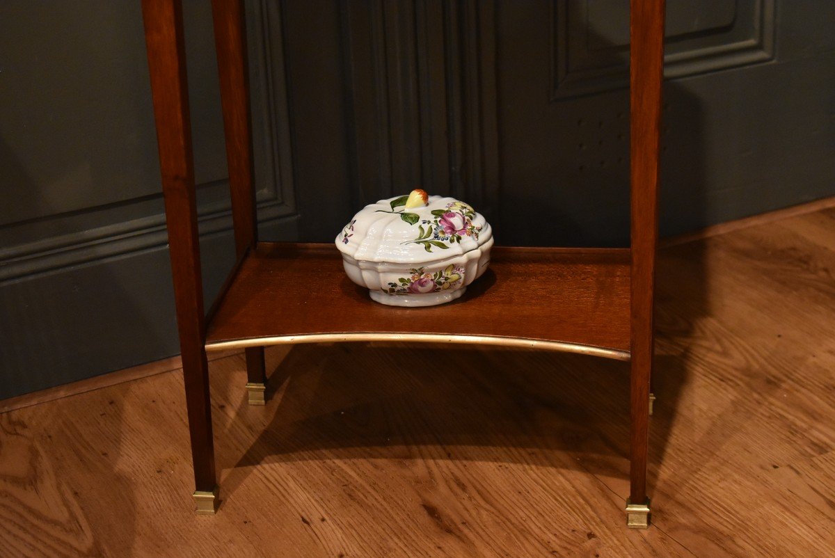 Louis XVI Style Mahogany Bedside Table-photo-4