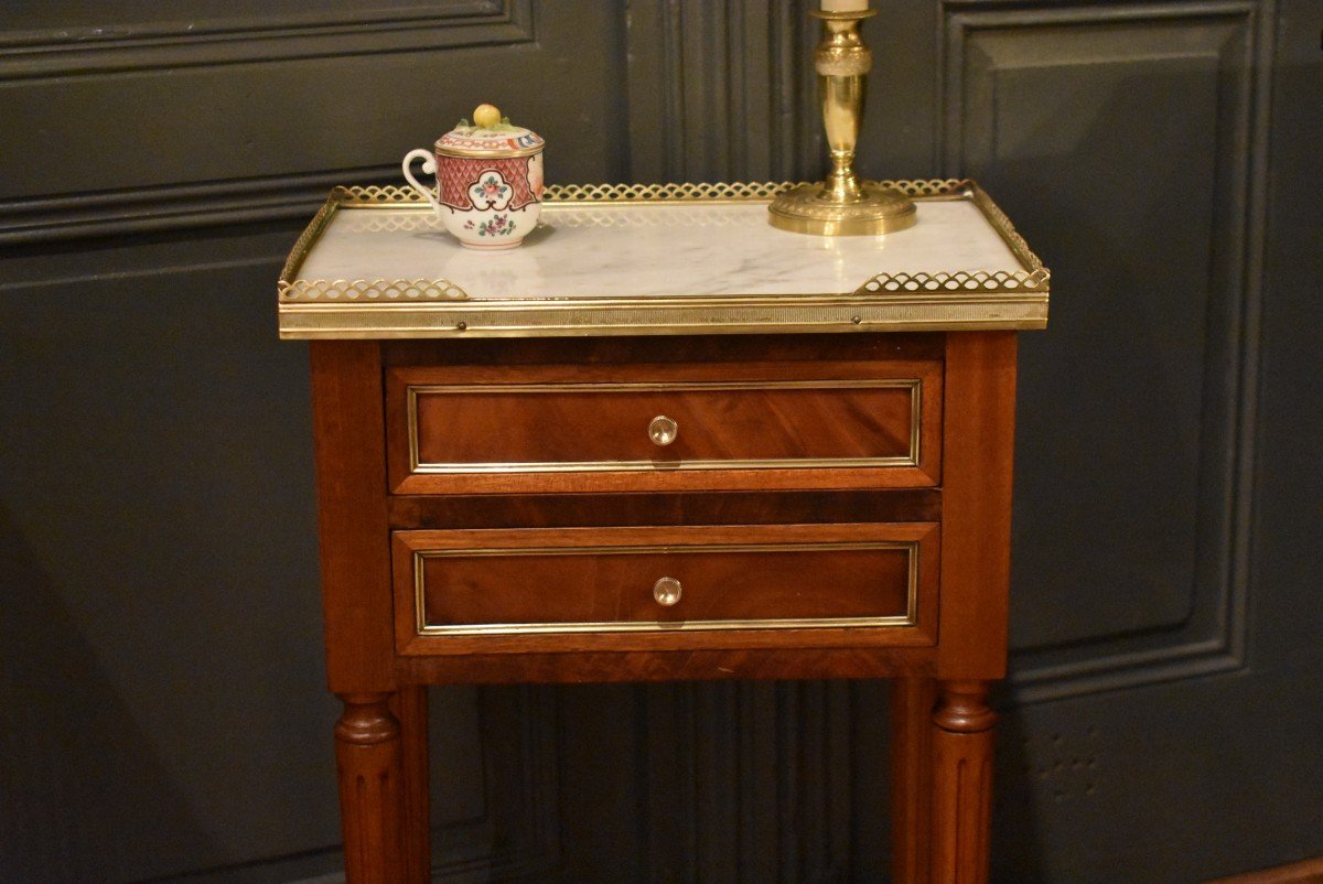 Small Louis XVI Style Bedside Table-photo-3