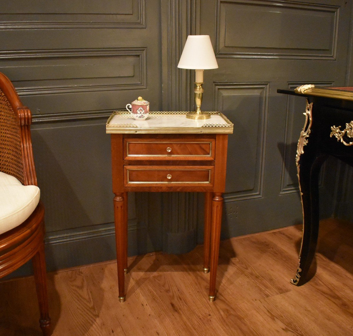 Small Louis XVI Style Bedside Table