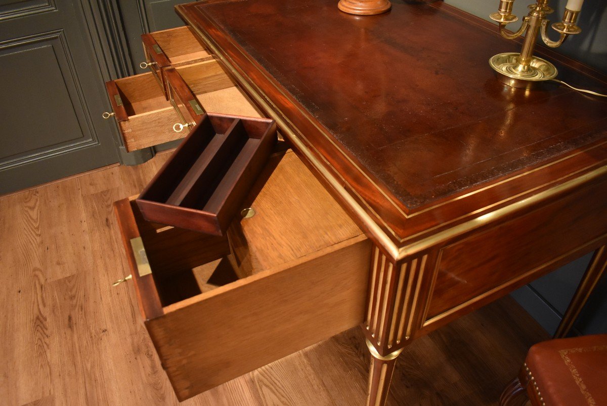 Bureau Plat De Style Louis XVI-photo-2