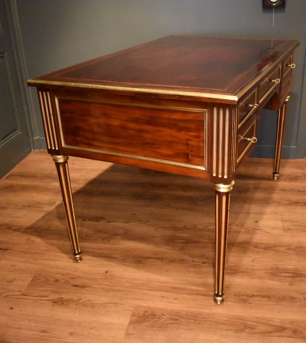 Bureau Plat De Style Louis XVI-photo-5