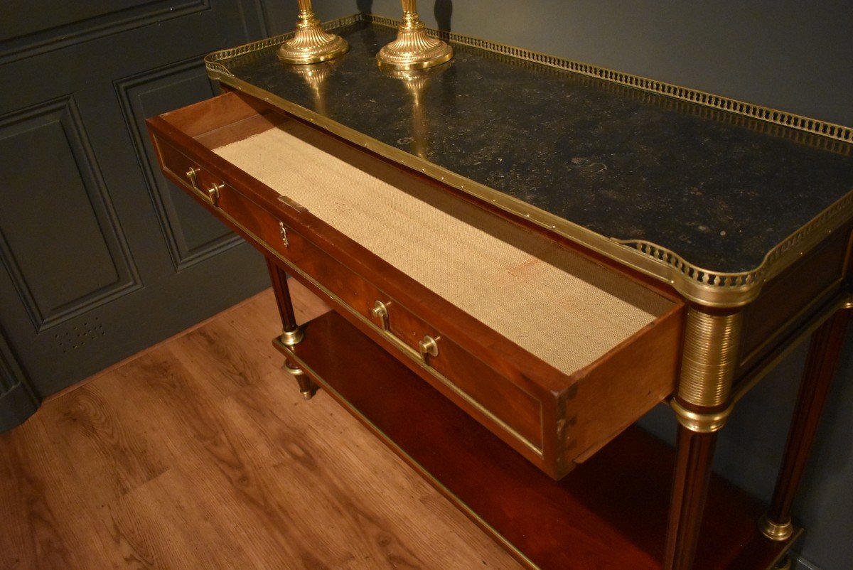 Louis XVI Style Mahogany Console-photo-4