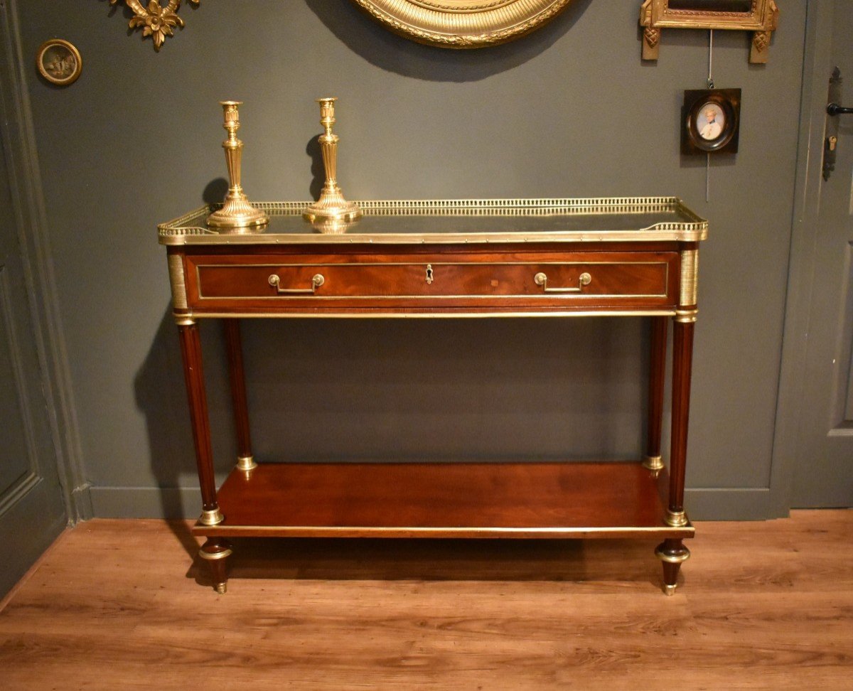 Console De Style Louis XVI En Acajou