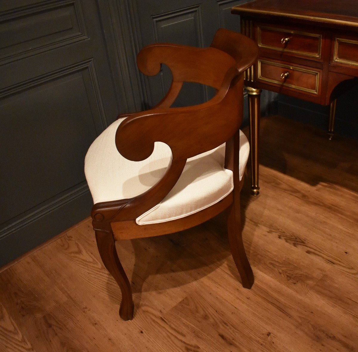 Mahogany Office Chair-photo-5