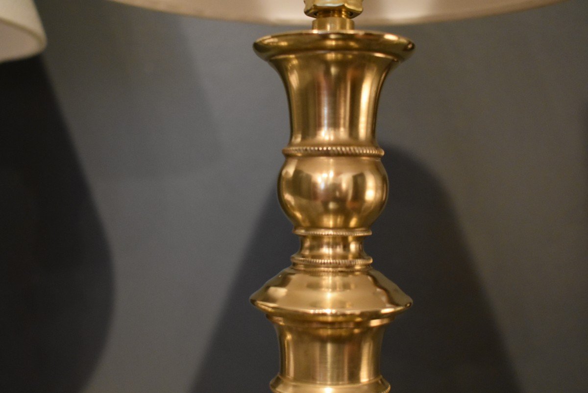 Pair Of Bronze Lamps-photo-3