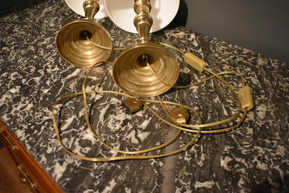 Pair Of Bronze Lamps-photo-6