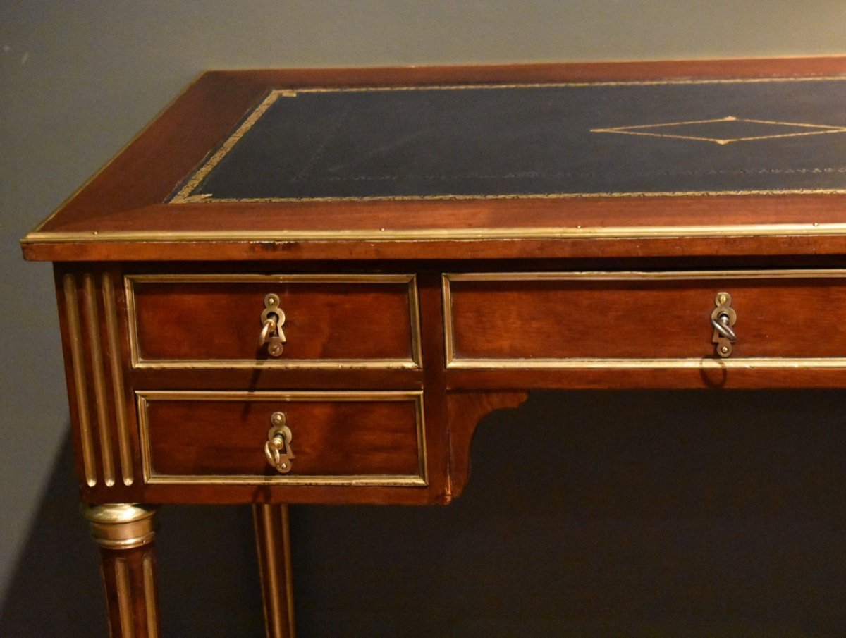 Petit Bureau Plat De Style Louis XVI-photo-3