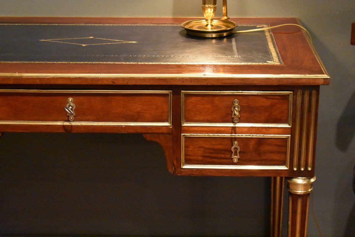 Small Louis XVI Style Flat Desk-photo-4