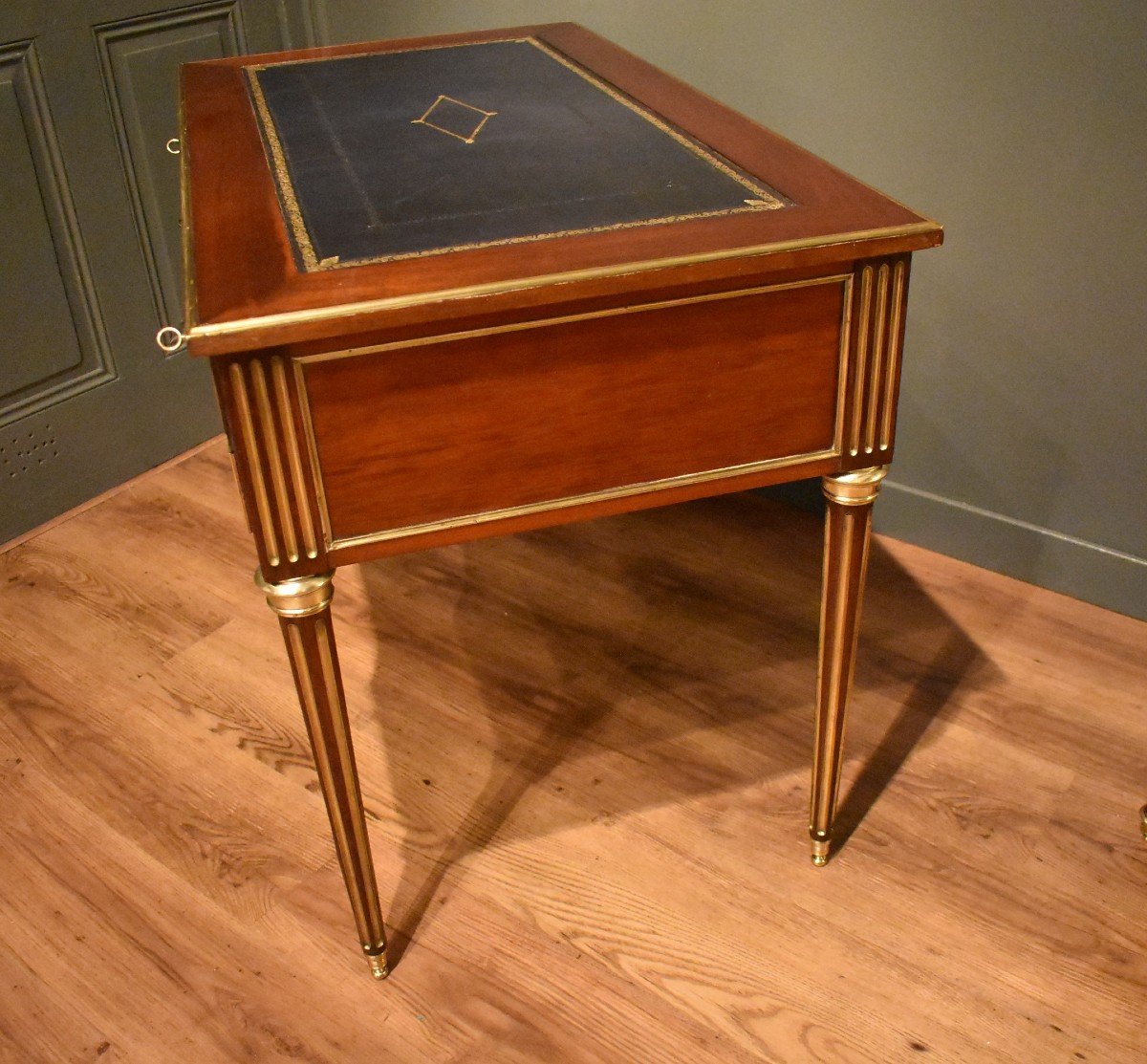 Petit Bureau Plat De Style Louis XVI-photo-3