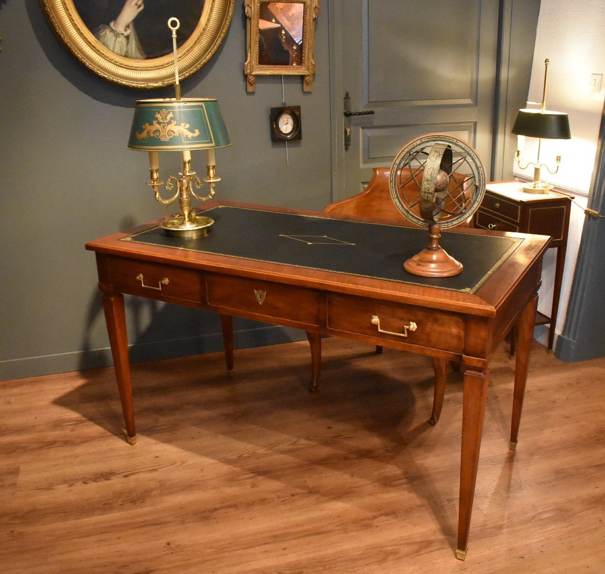 Bureau Plat De Style Louis XVI-photo-6