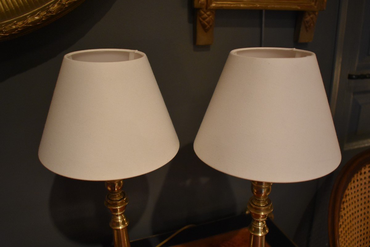 Pair Of Bronze Lamps-photo-5