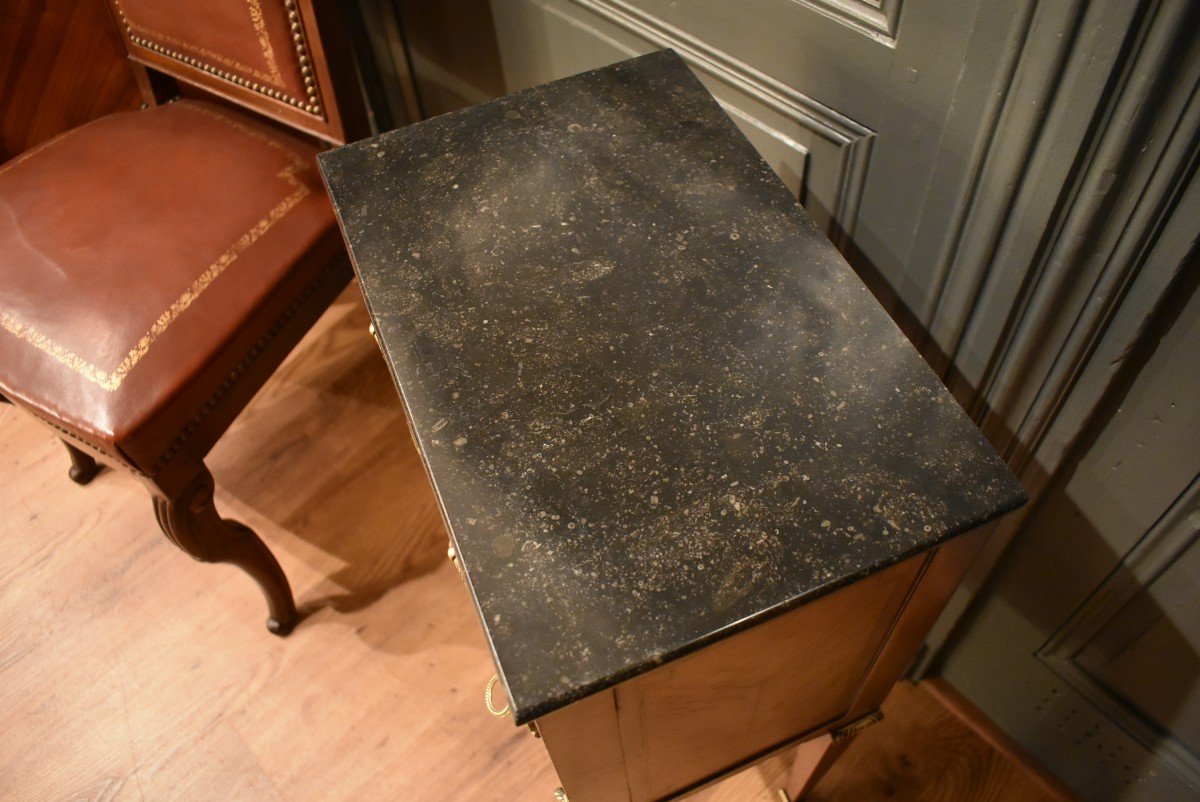 Louis XVI Style Bedside Table-photo-2